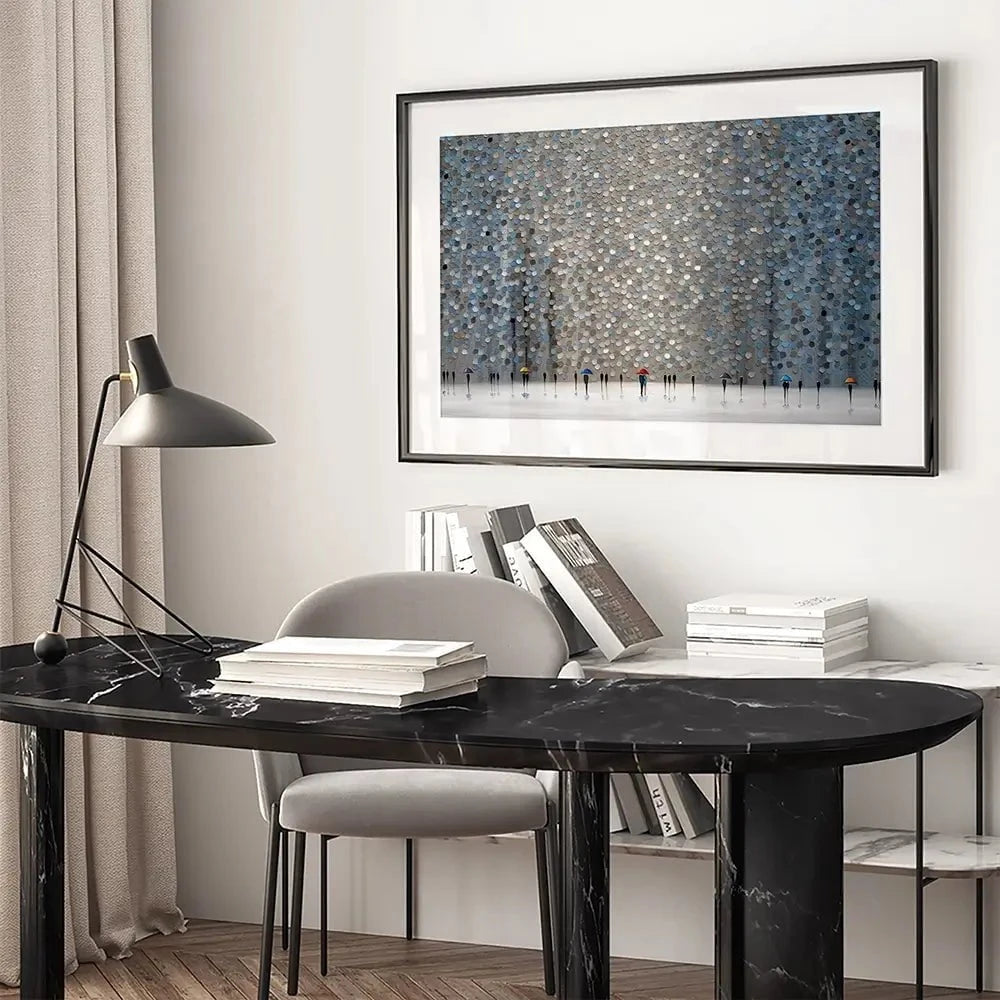 Infinity Rain Framed Art Print Infinity Rain Framed Art Print wall art product Ekaterina Ermilkina