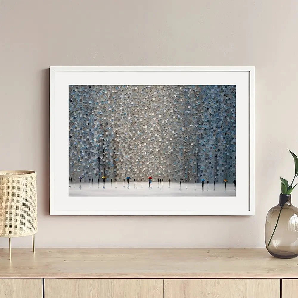 Infinity Rain Framed Art Print Infinity Rain Framed Art Print wall art product Ekaterina Ermilkina