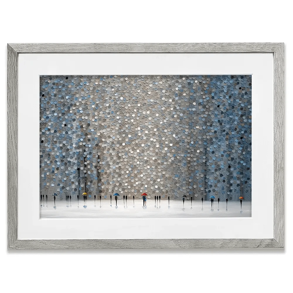 Infinity Rain Framed Art Print Infinity Rain Framed Art Print wall art product Ekaterina Ermilkina