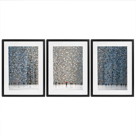 Infinity Rain Framed Art Print Trio Infinity Rain Framed Art Print Trio wall art product Ekaterina Ermilkina