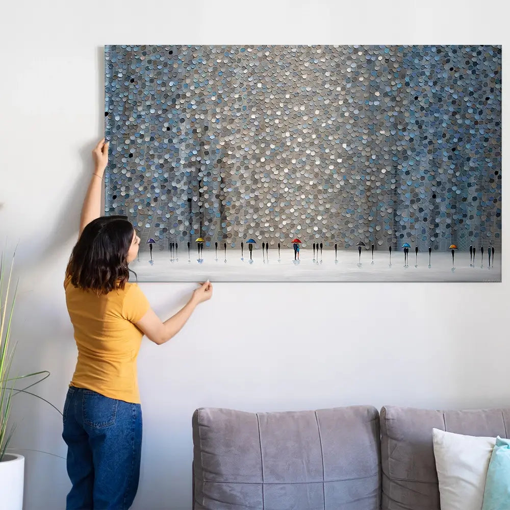 Infinity Rain Oversized Canvas Print Infinity Rain Oversized Canvas Print wall art product Art Print Shop