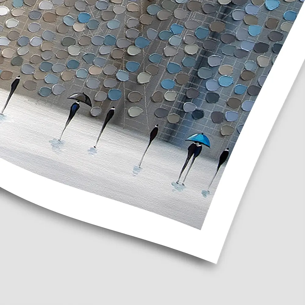 Infinity Rain Square Art Print Infinity Rain Square Art Print wall art product Ekaterina Ermilkina