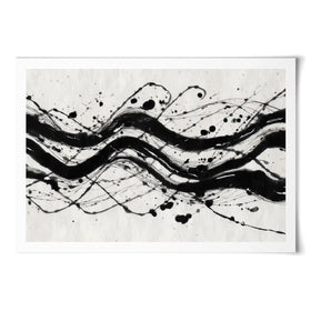 Ink River Waves Art Print Ink River Waves Art Print wall art product Chromatic Storm Studio
