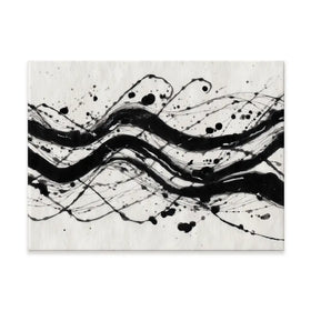 Ink River Waves Canvas Print Ink River Waves Canvas Print wall art product Chromatic Storm Studio