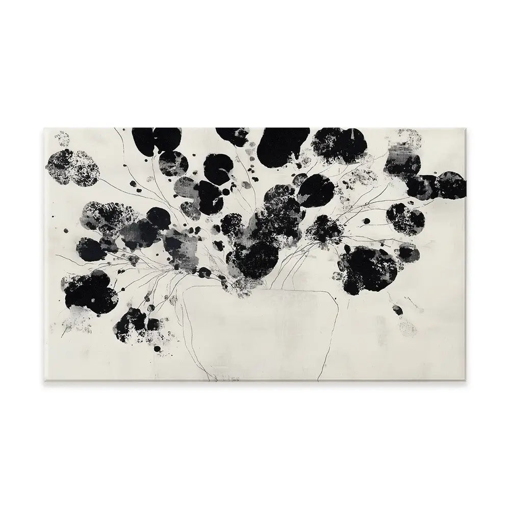 Ink Style Flower Arrangement Canvas Print Ink Style Flower Arrangement Canvas Print wall art product Chromatic Storm Studio