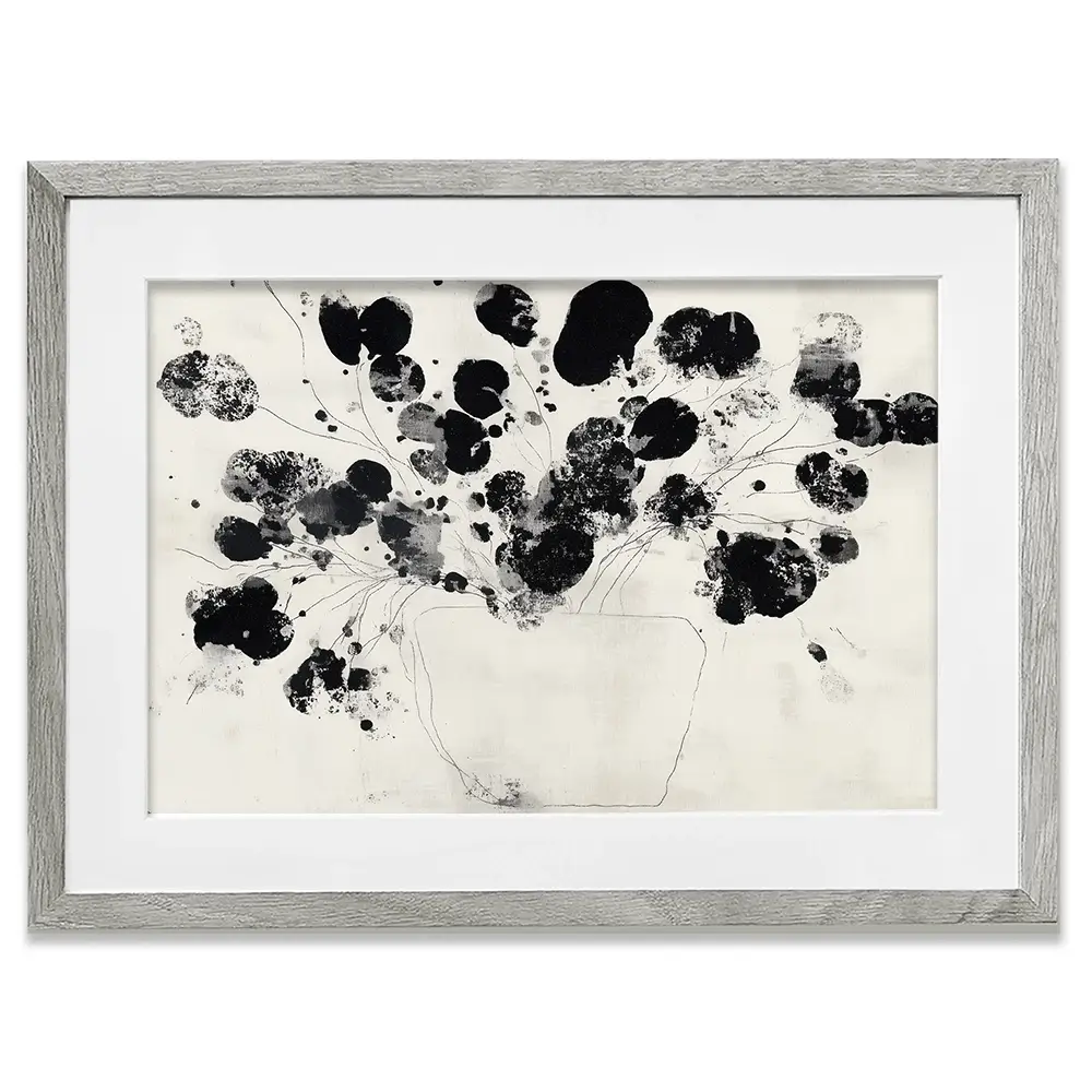 Ink Style Flower Arrangement Framed Art Print Ink Style Flower Arrangement Framed Art Print wall art product Chromatic Storm Studio