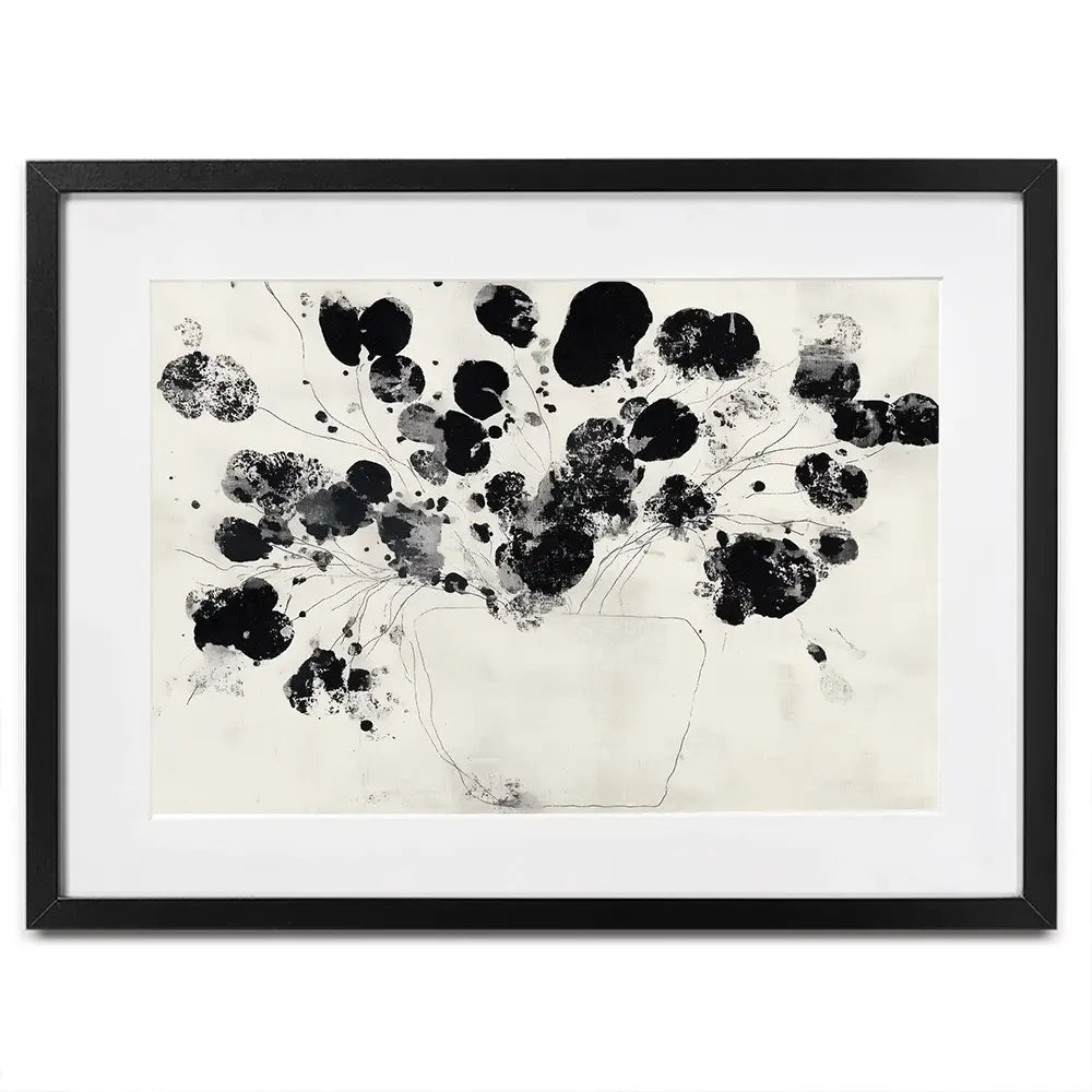 Ink Style Flower Arrangement Framed Art Print Ink Style Flower Arrangement Framed Art Print wall art product Chromatic Storm Studio
