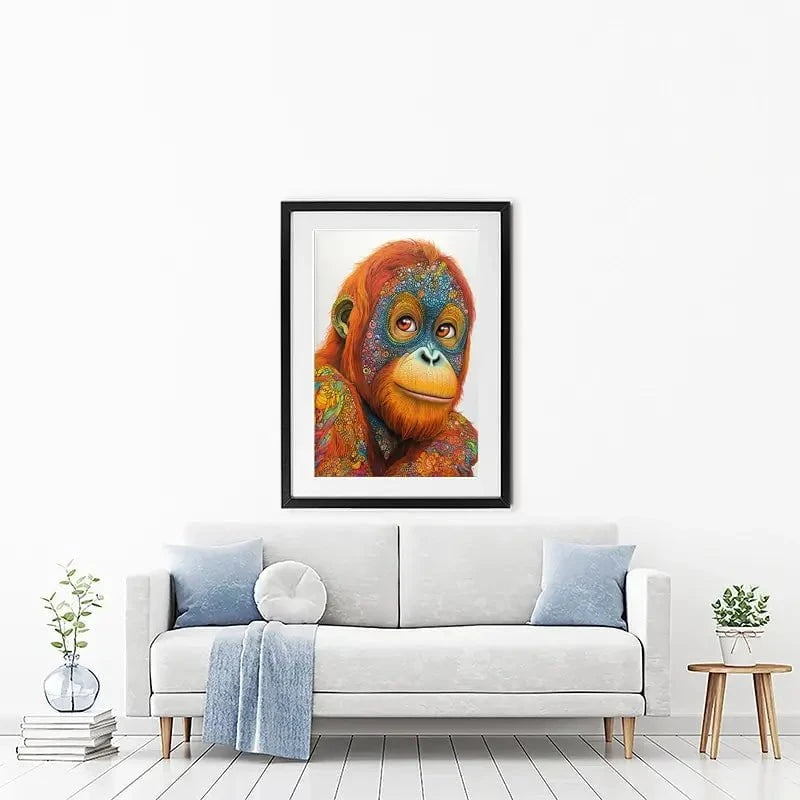 Inked Orangutan Framed Art Print Inked Orangutan Framed Art Print wall art product David Alexander Elder