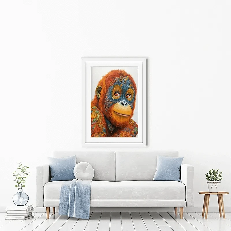 Inked Orangutan Framed Art Print Inked Orangutan Framed Art Print wall art product David Alexander Elder
