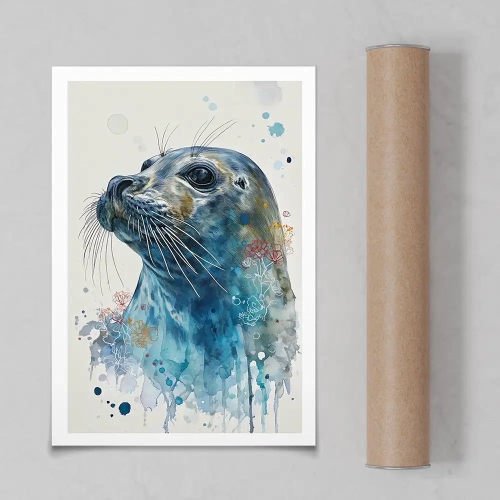 Inquiring Seal Art Print Inquiring Seal Art Print wall art product David Alexander Elder
