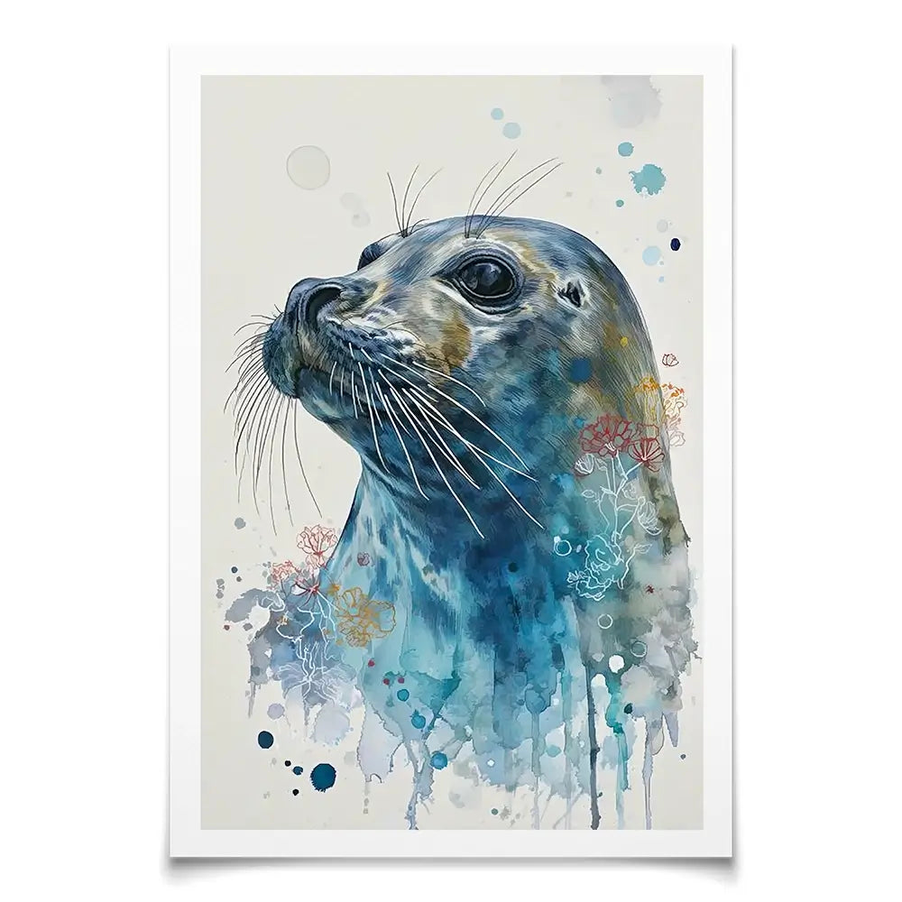 Inquiring Seal Art Print Inquiring Seal Art Print wall art product David Alexander Elder