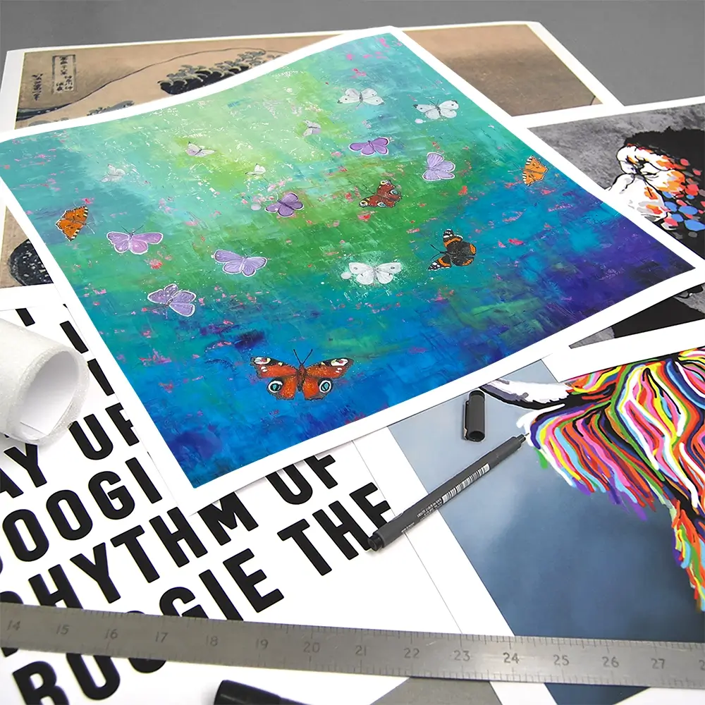 Into The Light Square Art Print Into The Light Square Art Print wall art product Laure Bury