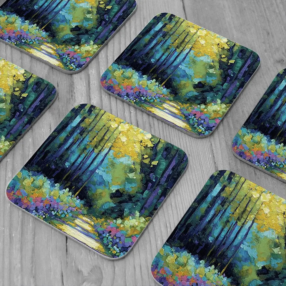 Inverewe Gardens Coaster Set Inverewe Gardens Coaster Set wall art product David Alexander Elder