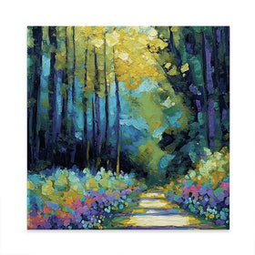Inverewe Gardens Square Canvas Print Inverewe Gardens Square Canvas Print wall art product David Alexander Elder