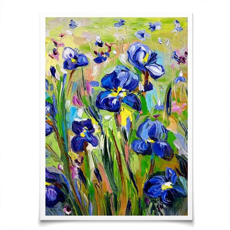 Iris Garden Art Print Iris Garden Art Print wall art product Ekaterina Ermilkina
