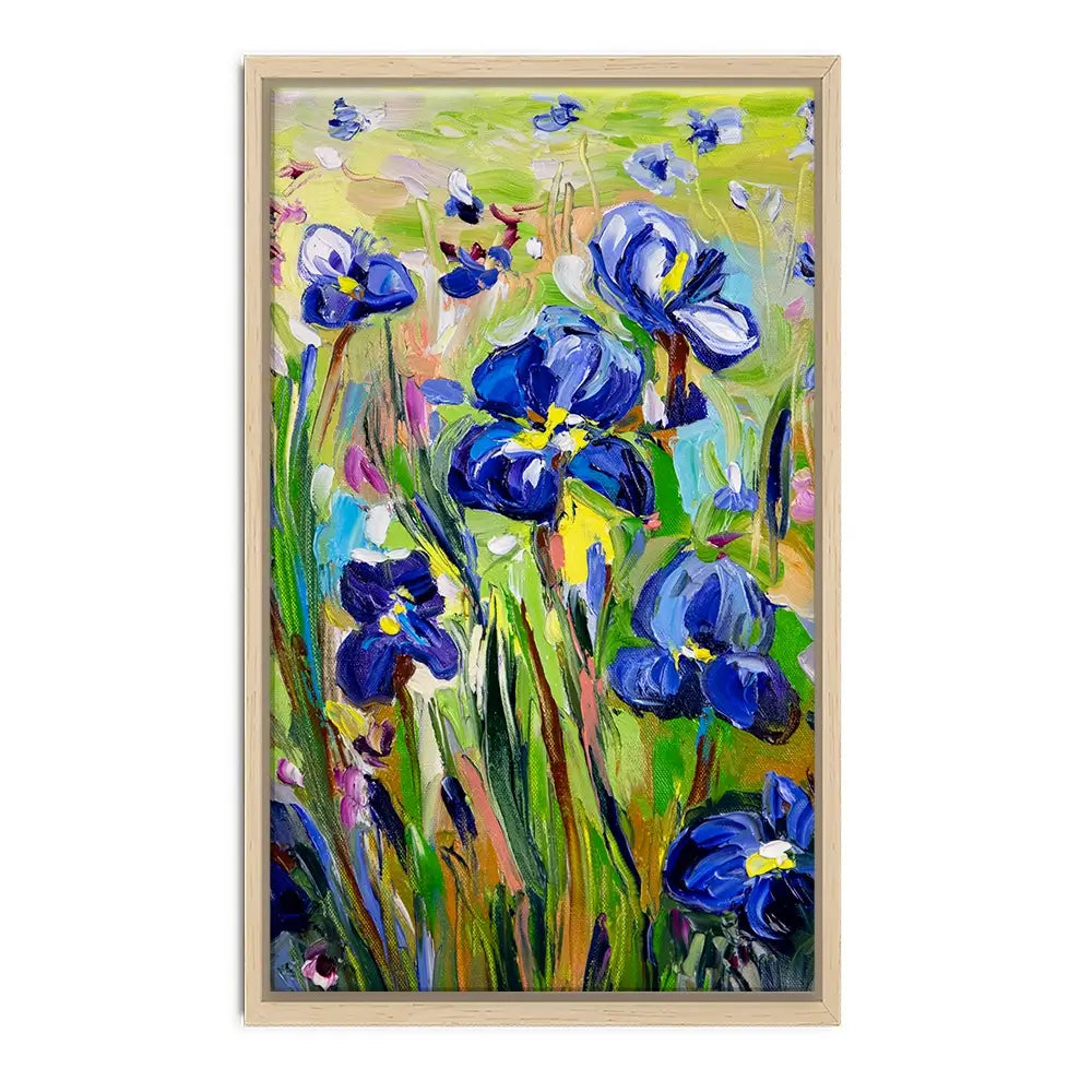 Iris Garden Canvas Print Iris Garden Canvas Print wall art product Ekaterina Ermilkina