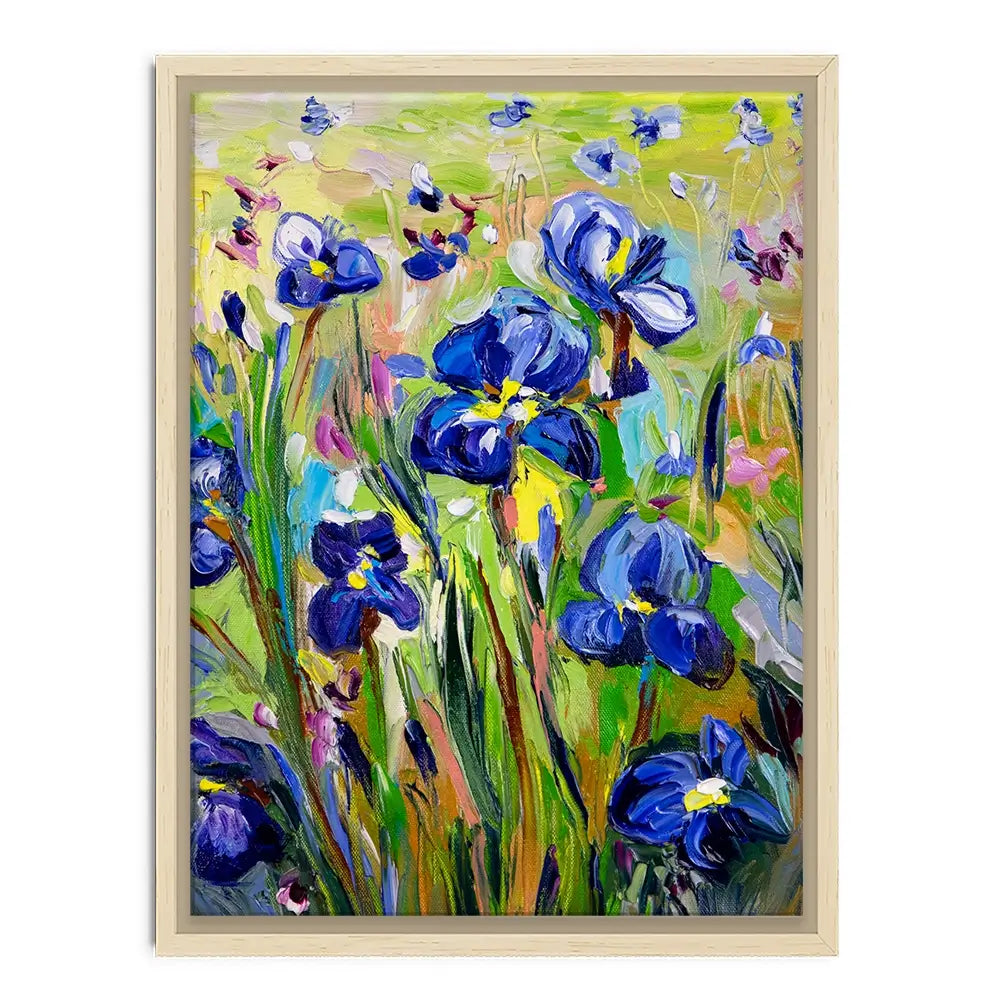 Iris Garden Canvas Print Iris Garden Canvas Print wall art product Ekaterina Ermilkina