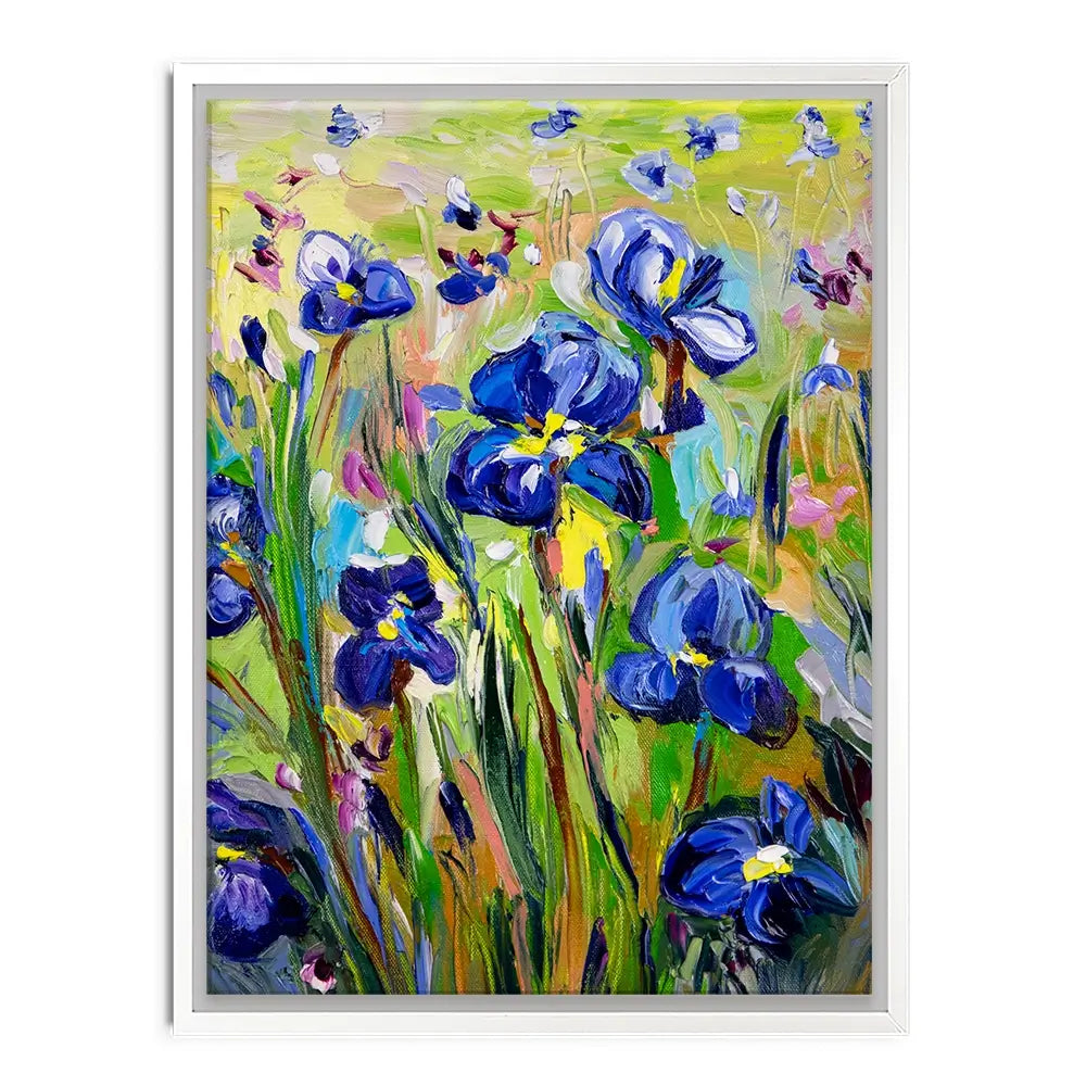 Iris Garden Canvas Print Iris Garden Canvas Print wall art product Ekaterina Ermilkina