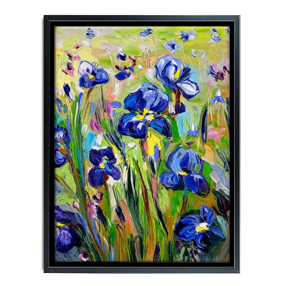 Iris Garden Canvas Print Iris Garden Canvas Print wall art product Ekaterina Ermilkina