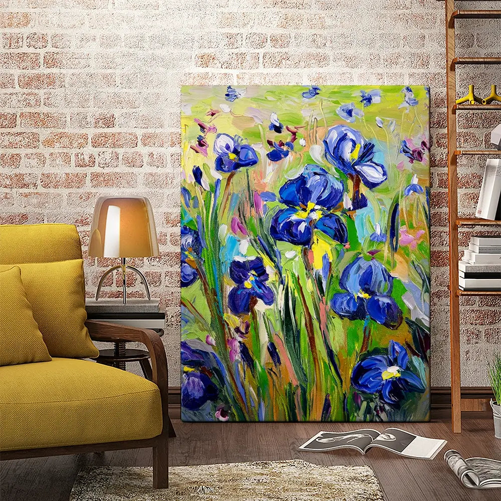 Iris Garden Canvas Print Iris Garden Canvas Print wall art product Ekaterina Ermilkina