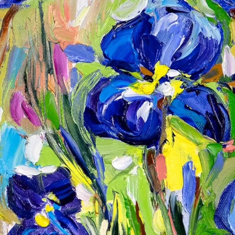 Iris Garden Framed Art Print Iris Garden Framed Art Print wall art product Ekaterina Ermilkina