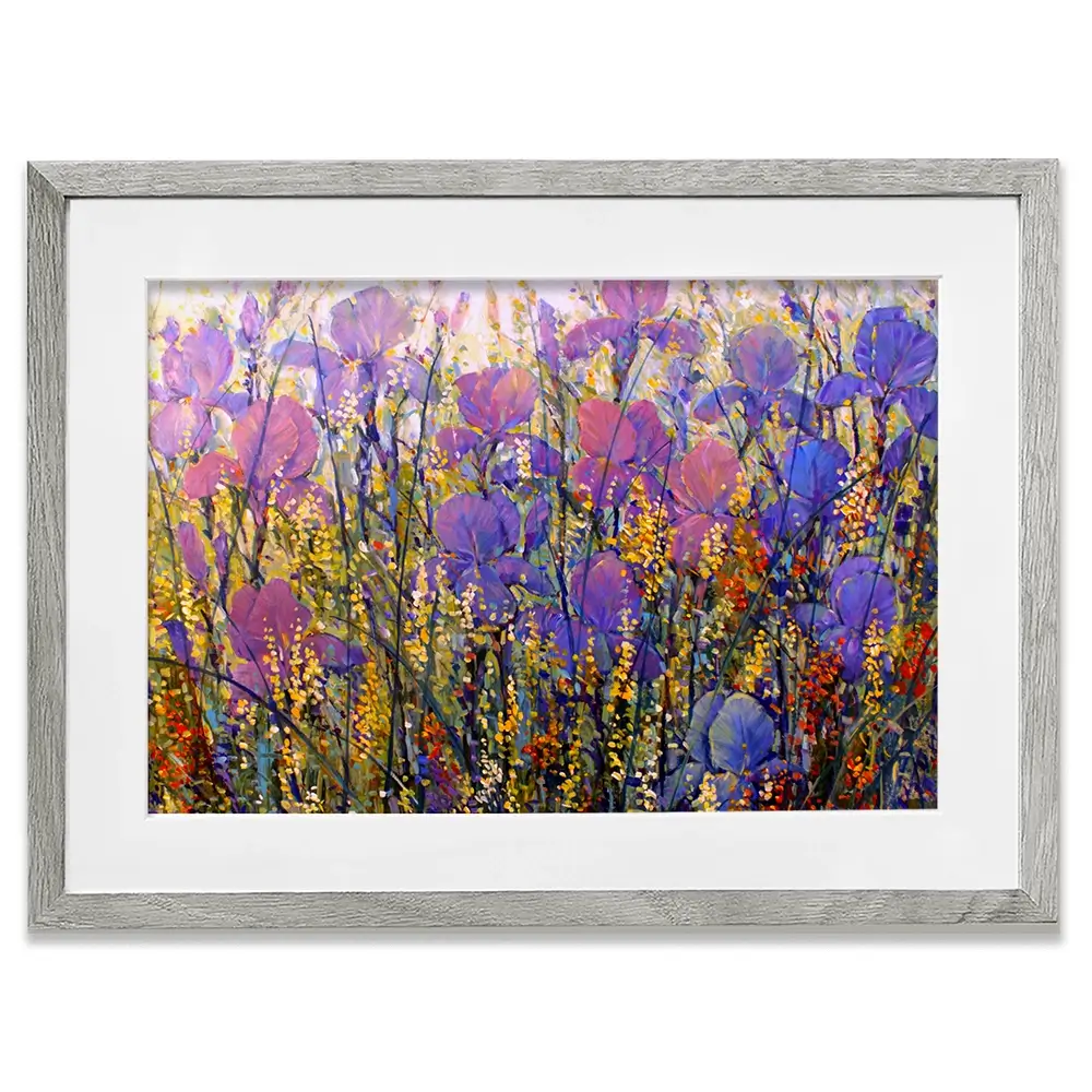 Iris Garden Framed Art Print Iris Garden Framed Art Print wall art product Tim O'Toole
