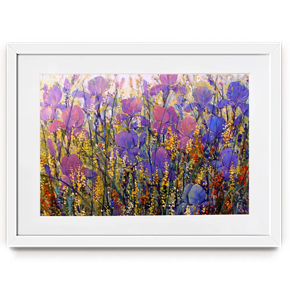 Iris Garden Framed Art Print Iris Garden Framed Art Print wall art product Tim O'Toole