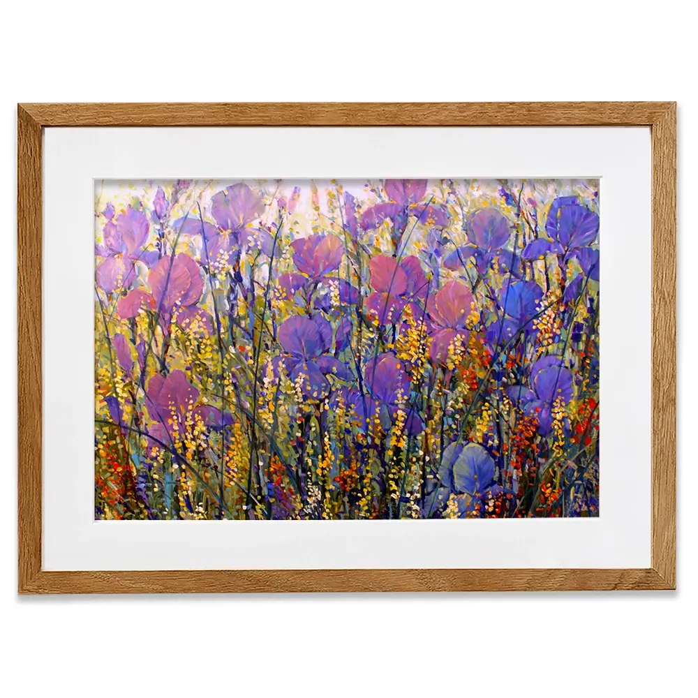 Iris Garden Framed Art Print Iris Garden Framed Art Print wall art product Tim O'Toole