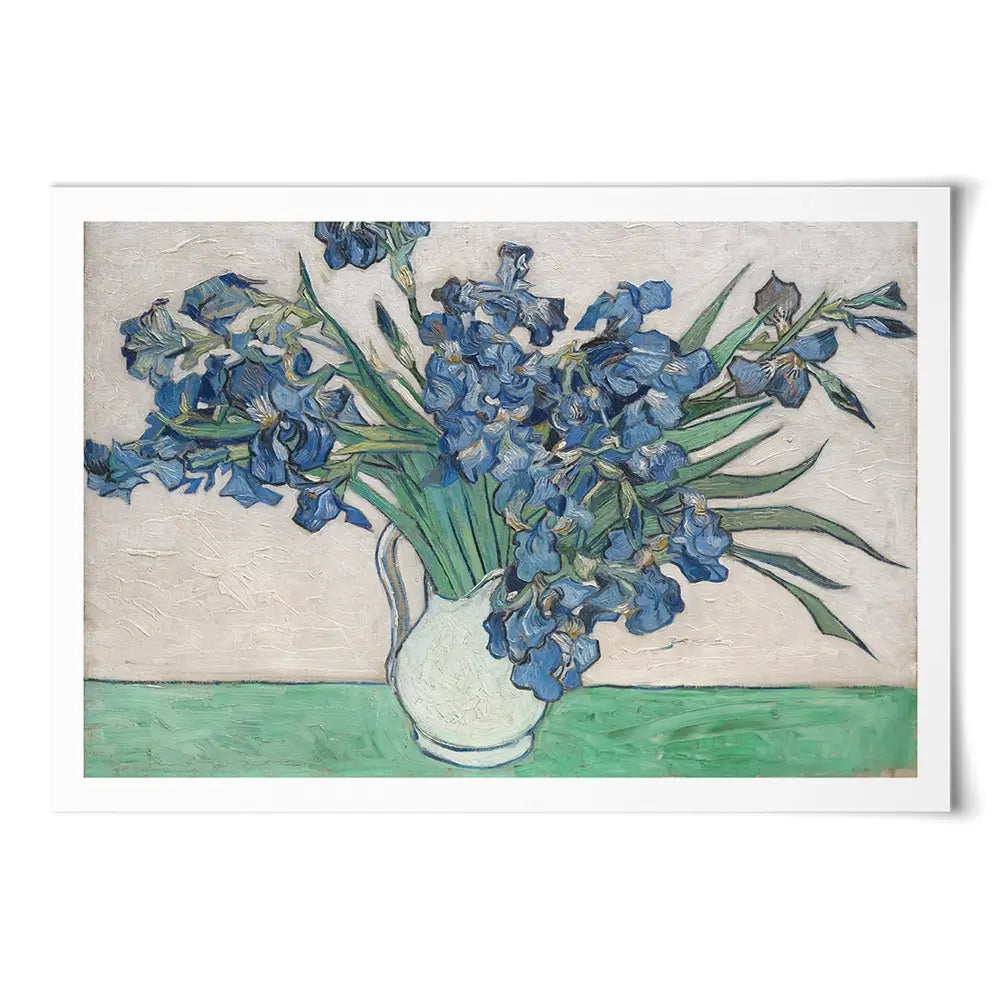 Irises Vase Art Print Irises Vase Art Print wall art product Vincent Van Gogh