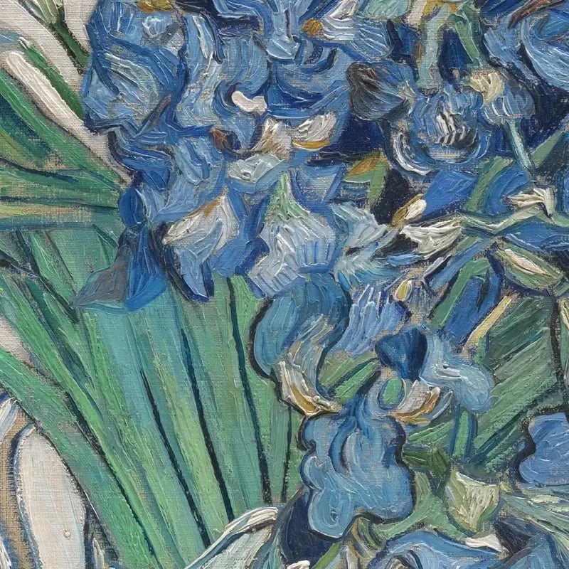 Irises Vase Canvas Print Irises Vase Canvas Print wall art product Vincent Van Gogh