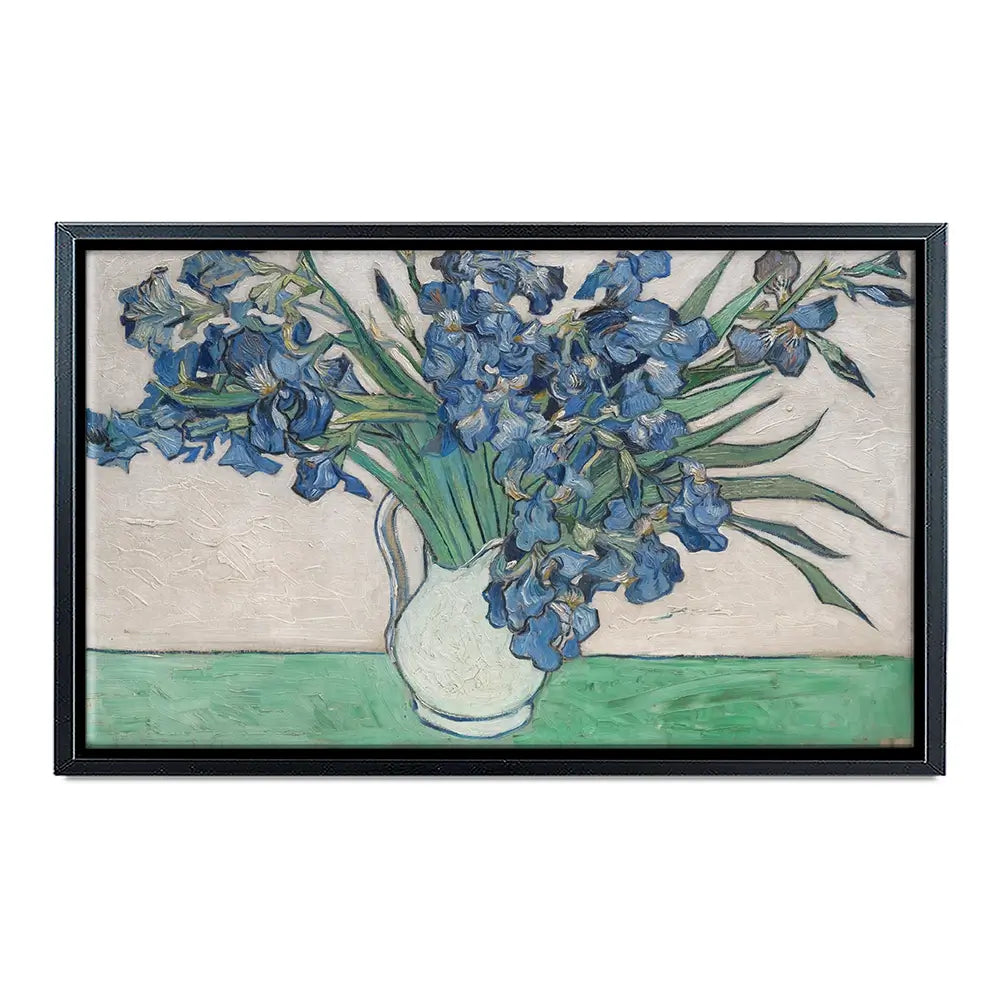 Irises Vase Canvas Print Irises Vase Canvas Print wall art product Vincent Van Gogh