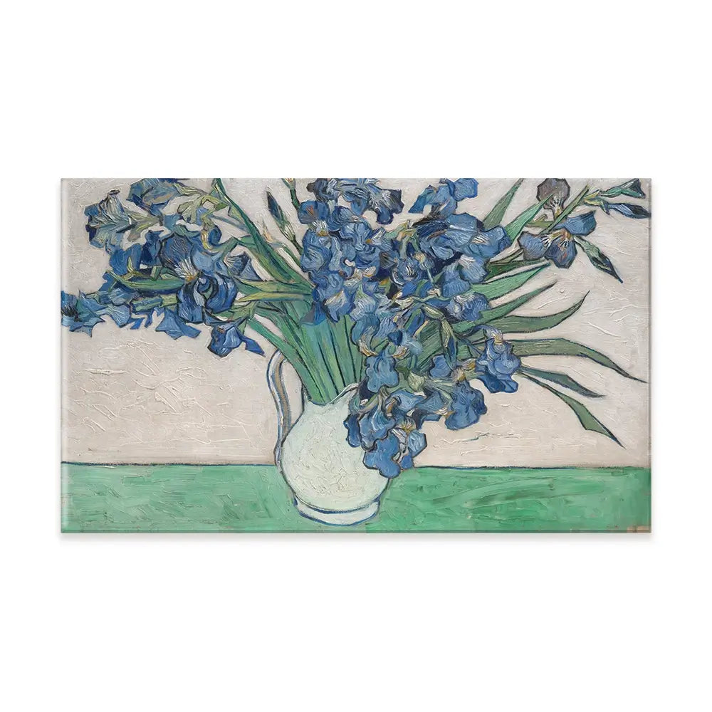 Irises Vase Canvas Print Irises Vase Canvas Print wall art product Vincent Van Gogh