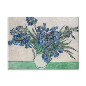 Irises Vase Canvas Print Irises Vase Canvas Print wall art product Vincent Van Gogh