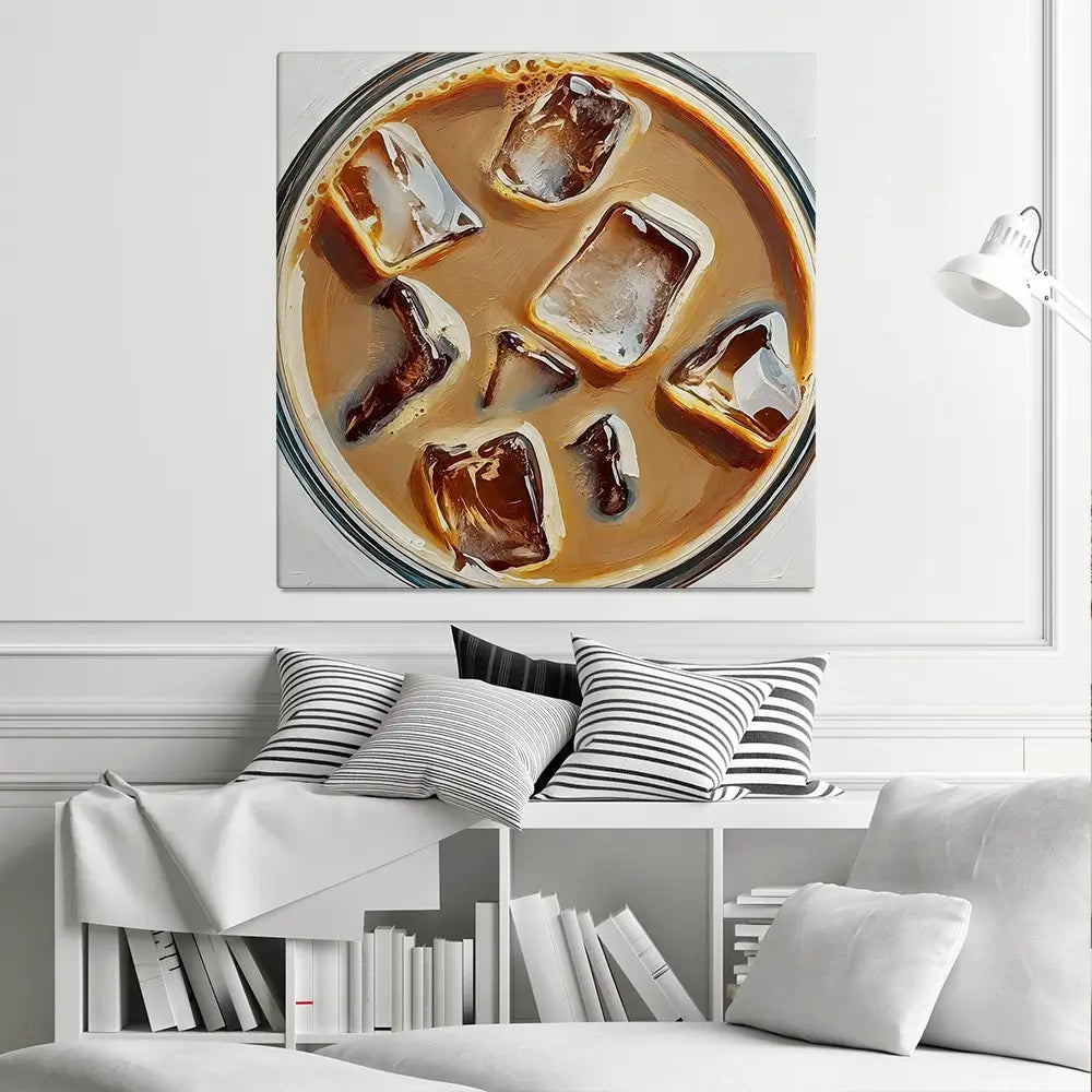 Irish Coffee Cocktail Square Canvas Print Irish Coffee Cocktail Square Canvas Print wall art product David Alexander Elder
