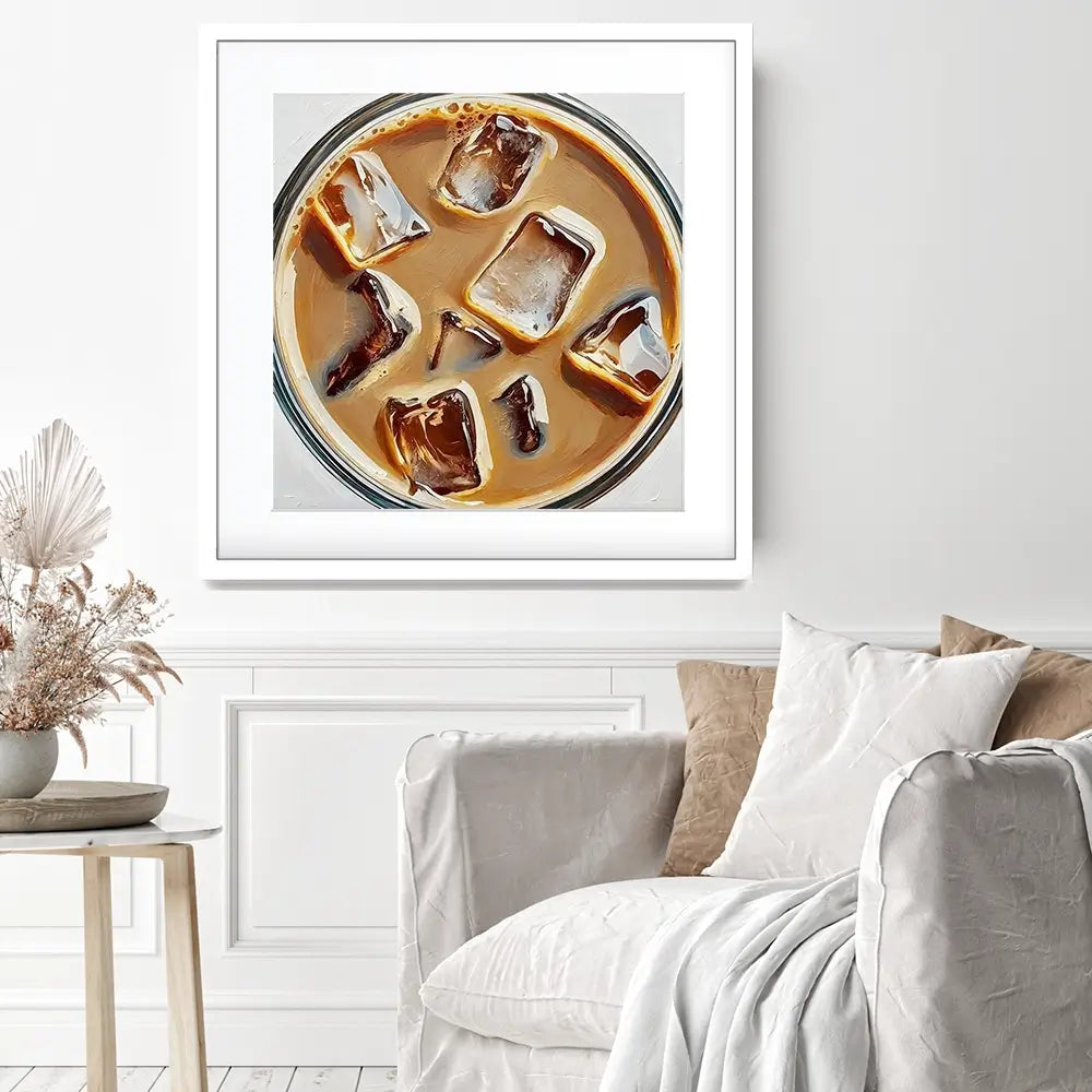 Irish Coffee Cocktail Square Framed Art Print Irish Coffee Cocktail Square Framed Art Print wall art product David Alexander Elder