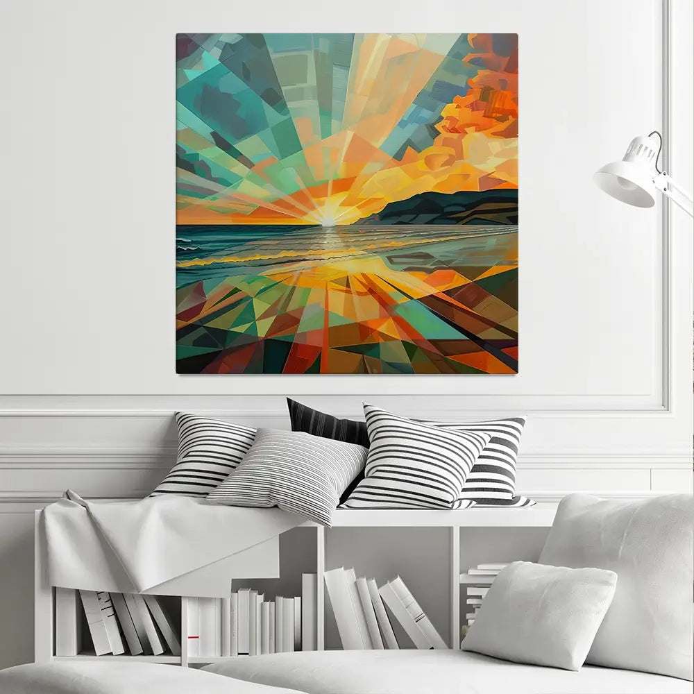 Islay Kaleidoscope Square Canvas Print Islay Kaleidoscope Square Canvas Print wall art product David Alexander Elder