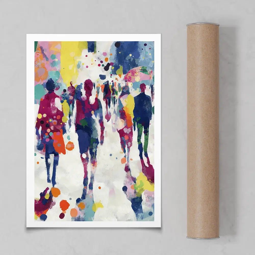 Italian Street Scene Art Print Italian Street Scene Art Print wall art product Chromatic Storm Studio
