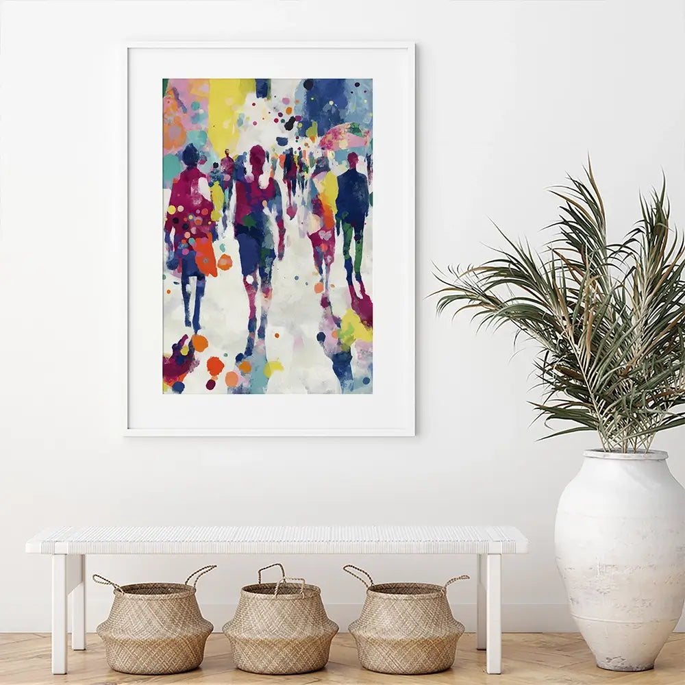 Italian Street Scene Framed Art Print Italian Street Scene Framed Art Print wall art product Chromatic Storm Studio