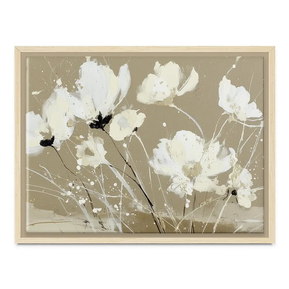 Ivory Petal Scatter Canvas Print Ivory Petal Scatter Canvas Print wall art product Chromatic Storm Studio