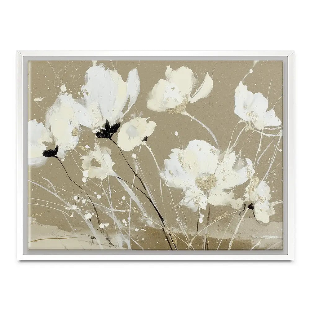 Ivory Petal Scatter Canvas Print Ivory Petal Scatter Canvas Print wall art product Chromatic Storm Studio