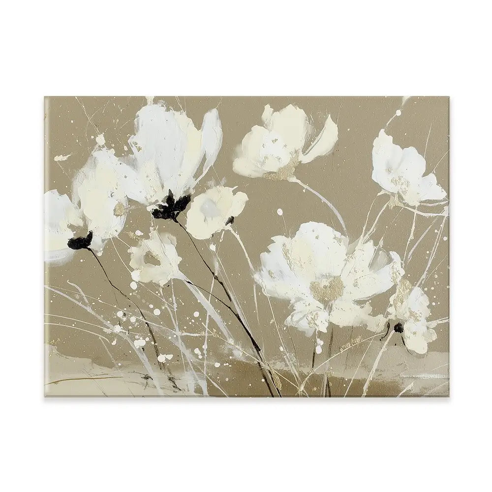 Ivory Petal Scatter Canvas Print Ivory Petal Scatter Canvas Print wall art product Chromatic Storm Studio