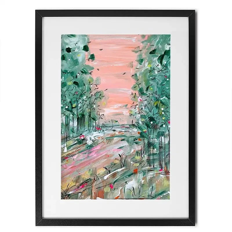 January Walks Framed Art Print January Walks Framed Art Print wall art product Charlotte Anna Reed