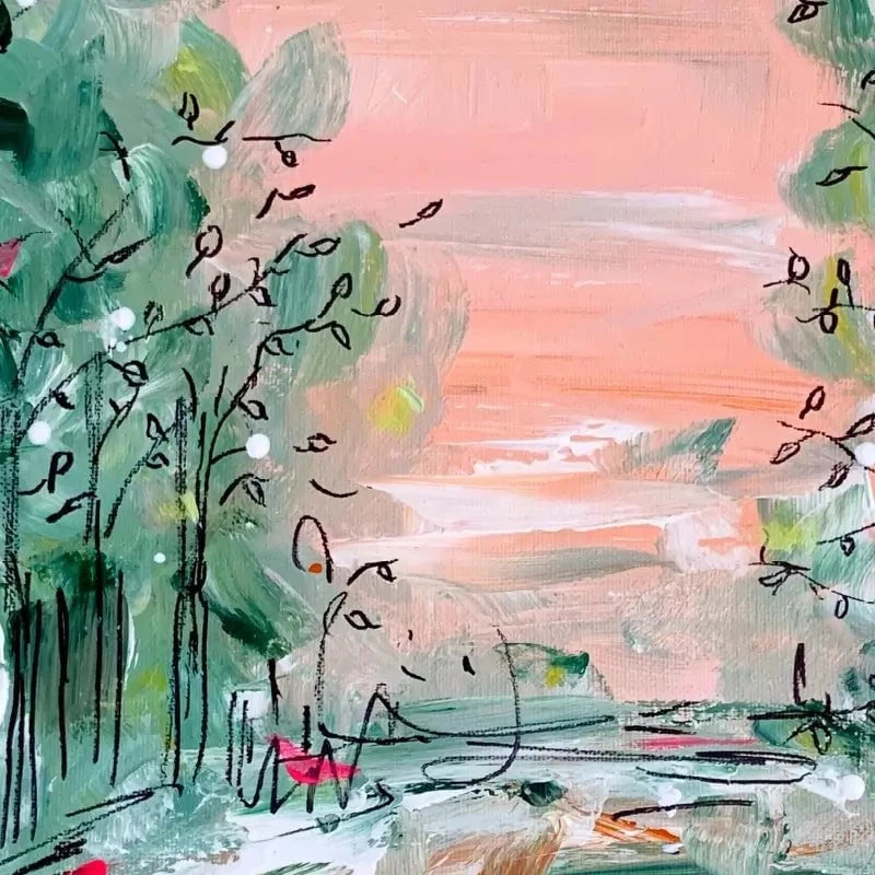 January Walks Framed Art Print January Walks Framed Art Print wall art product Charlotte Anna Reed