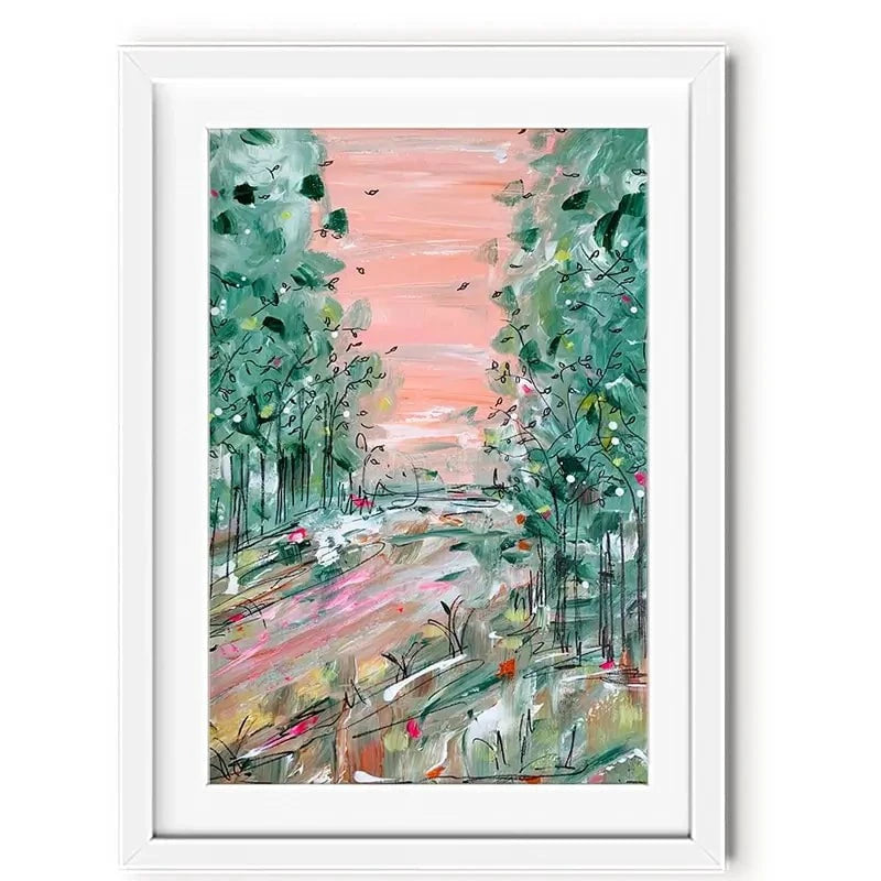 January Walks Framed Art Print January Walks Framed Art Print wall art product Charlotte Anna Reed
