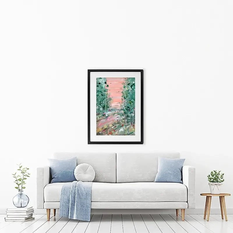 January Walks Framed Art Print January Walks Framed Art Print wall art product Charlotte Anna Reed
