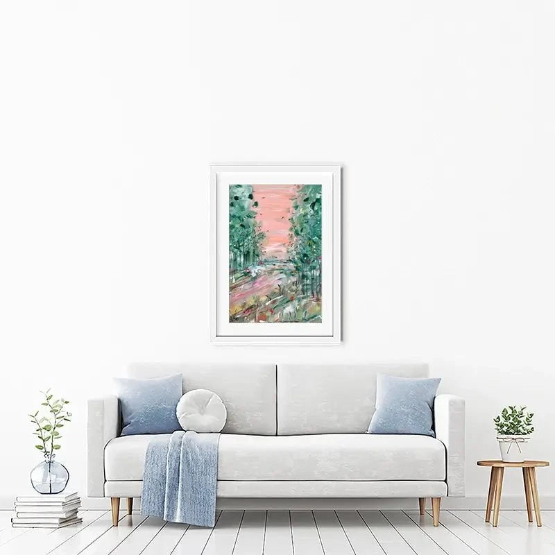 January Walks Framed Art Print January Walks Framed Art Print wall art product Charlotte Anna Reed