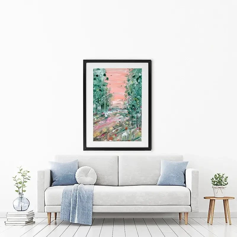 January Walks Framed Art Print January Walks Framed Art Print wall art product Charlotte Anna Reed