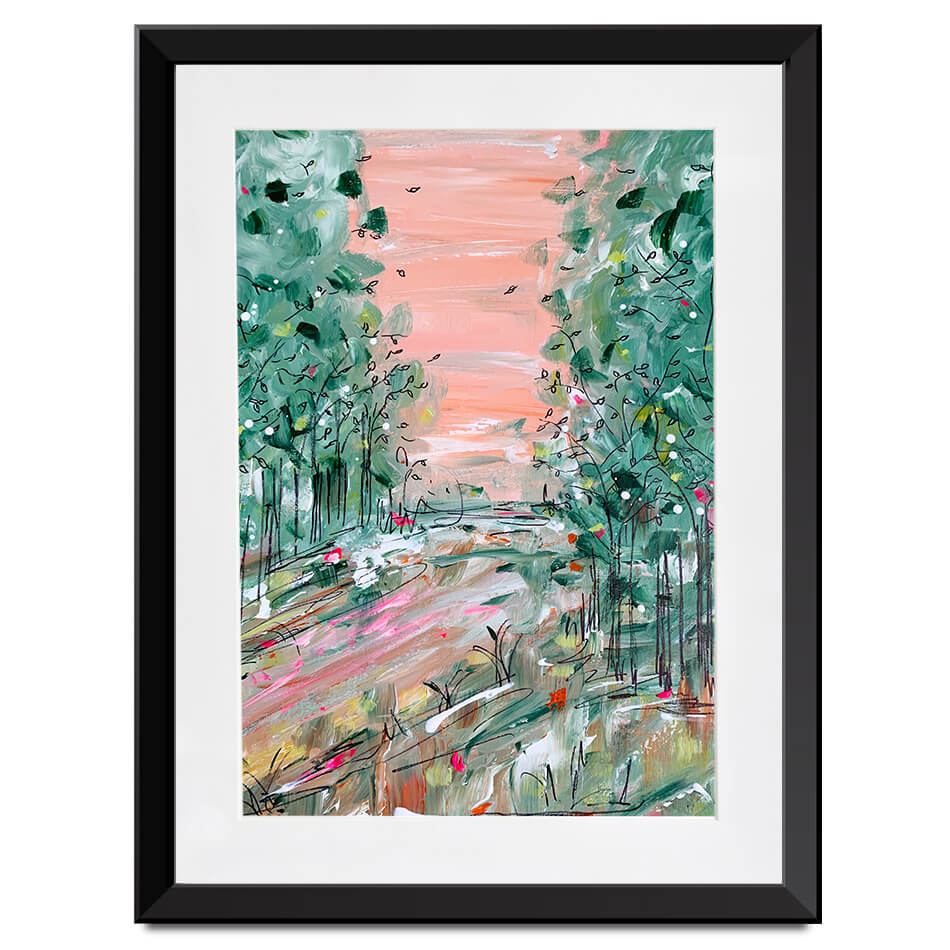 January Walks Framed Art Print January Walks Framed Art Print wall art product Charlotte Anna Reed