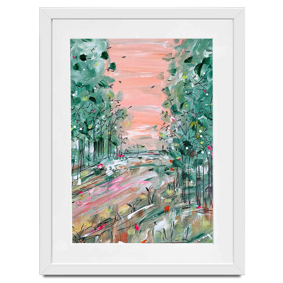 January Walks Framed Art Print January Walks Framed Art Print wall art product Charlotte Anna Reed