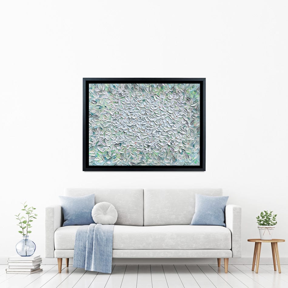 Jasmine Mint Green Canvas Print wall art product Expression By Nada